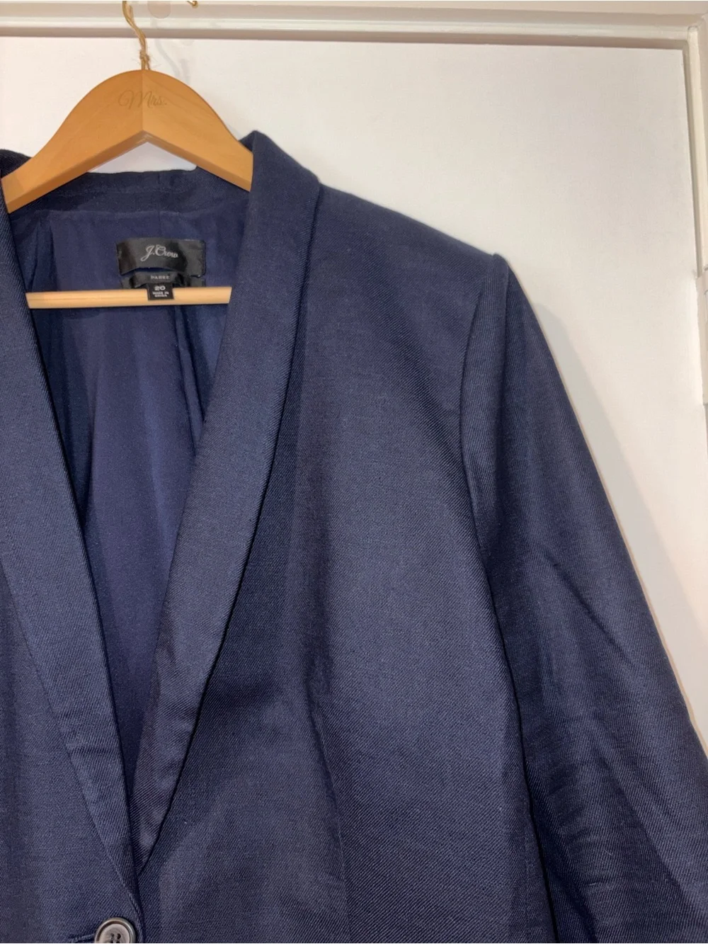 J. Crew Single-Button Park Blazer in Navy